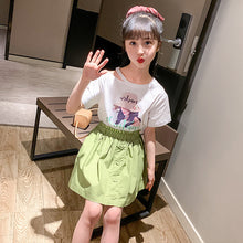 將圖片載入圖庫檢視器 包邮儿童套装2020夏季新款女童套装 中大童韩版印花T恤套装批发
