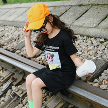 將圖片載入圖庫檢視器 包邮童装2020夏季新款女童连衣裙 中大童数码印T恤裙连衣裙批发
