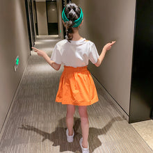 將圖片載入圖庫檢視器 包邮儿童套装2020夏季新款女童套装 中大童韩版印花T恤套装批发
