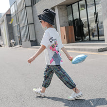 將圖片載入圖庫檢視器 男童夏装套装2020新款韩版儿童夏天短袖两件套帅气夏季童装衣服潮
