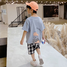 將圖片載入圖庫檢視器 童装男童夏装套装帅气2020新款中大童夏季短袖韩版儿童夏天潮衣服

