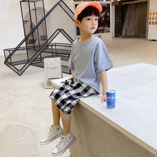將圖片載入圖庫檢視器 童装男童夏装套装帅气2020新款中大童夏季短袖韩版儿童夏天潮衣服
