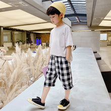 將圖片載入圖庫檢視器 童装男童夏装套装帅气2020新款中大童夏季短袖韩版儿童夏天潮衣服
