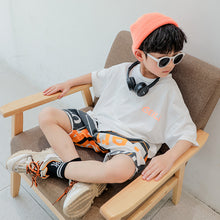 將圖片載入圖庫檢視器 儿童装男童夏装套装2020新款时尚中大童夏款男孩休闲短袖两件套潮
