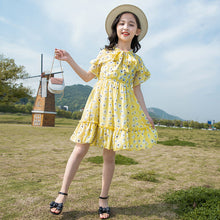 將圖片載入圖庫檢視器 女童连衣裙夏装2020新款大儿童夏季洋气公主裙小女孩网红雪纺裙子
